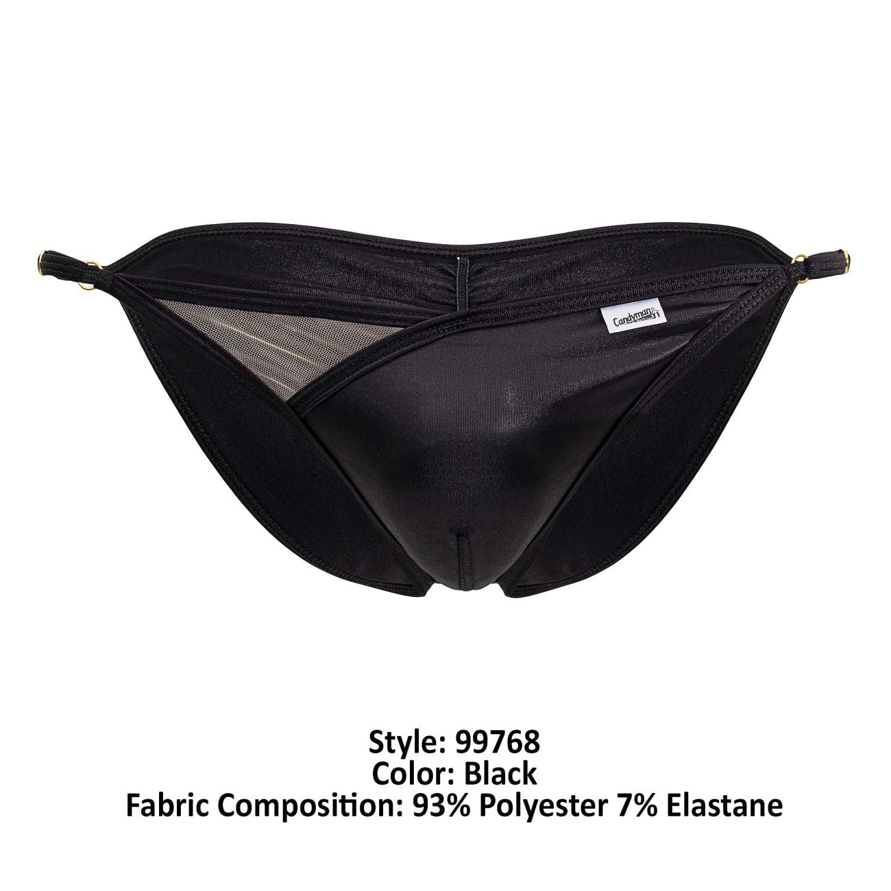 CandyMan 99768 Peekaboo Bikini Black