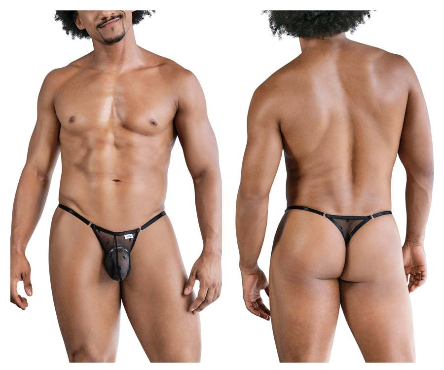 CandyMan 99824 Mesh Thongs Black