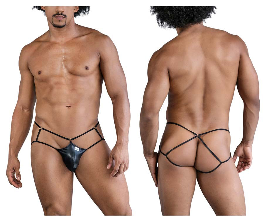 CandyMan 99831 Cage Mens Jockstrap Black