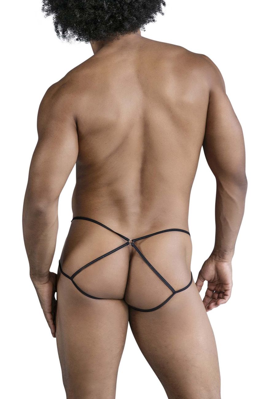 CandyMan 99831 Cage Mens Jockstrap Black