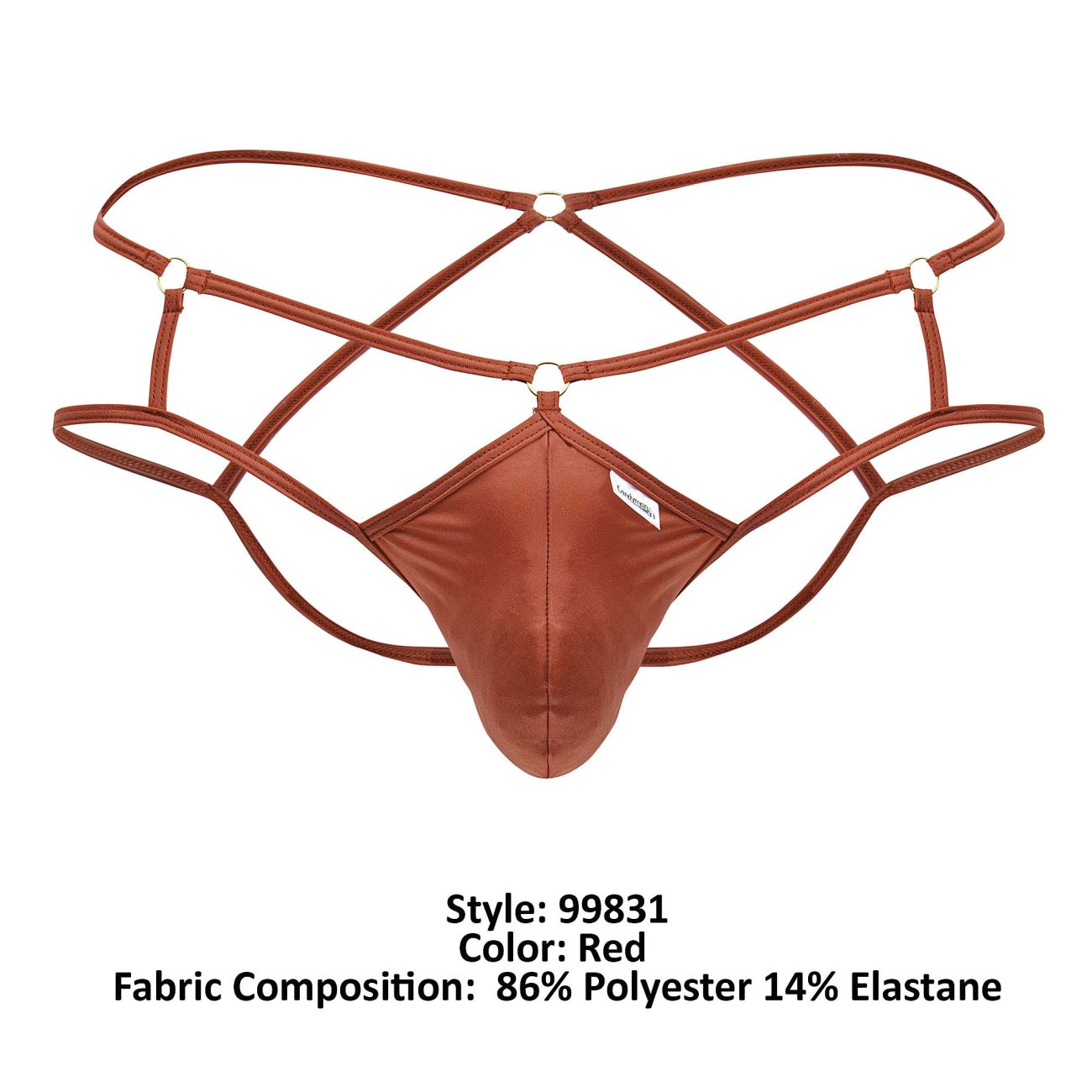 CandyMan 99831 Cage Mens Jockstrap Red