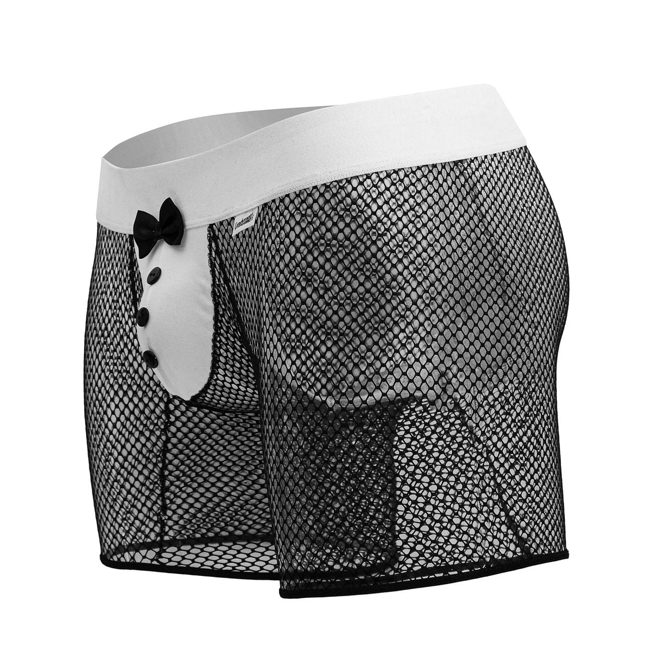 CandyMan 99834 Mens Tuxedo Trunks Costume Black & White