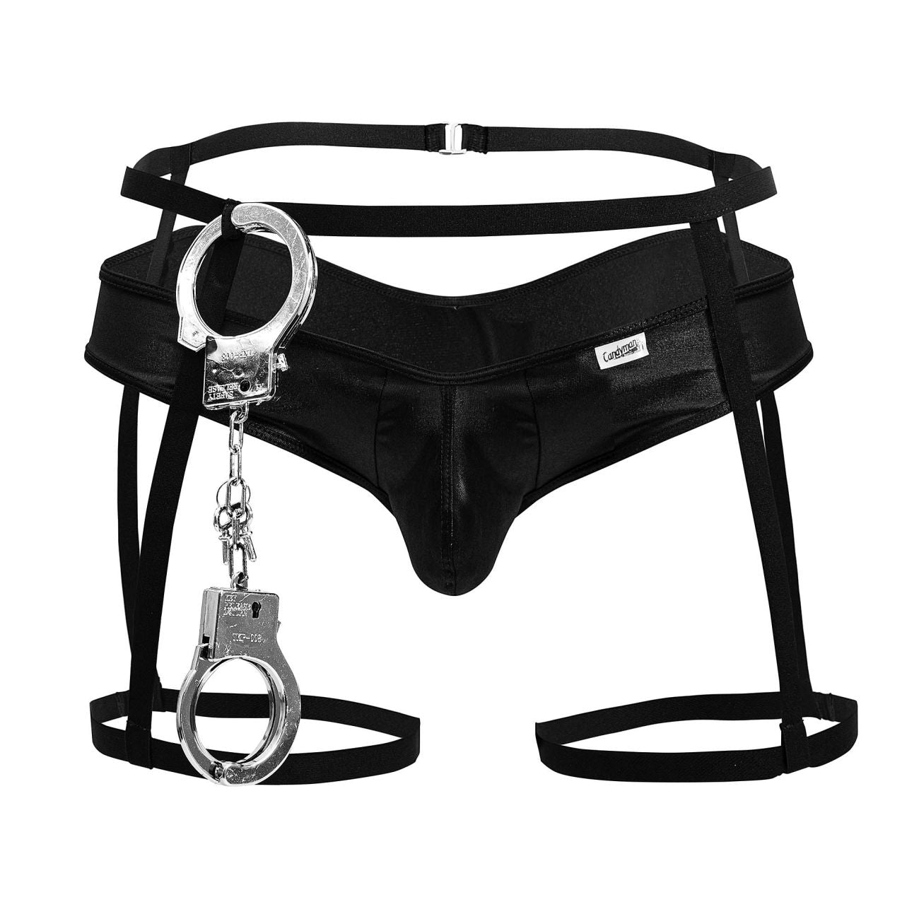 CandyMan 99835 Mens Police Outfit Costume Black