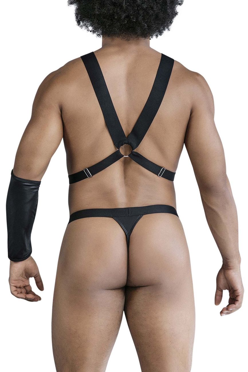 CandyMan 99850 Three Piece Outfit Mens Harness Set Black