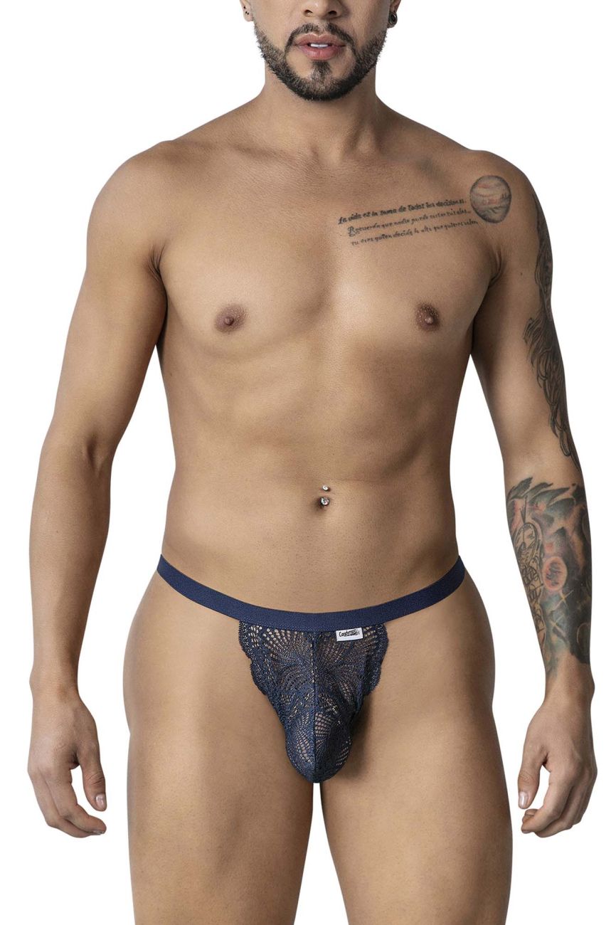 CandyMan 99915 Mens Sexy Lace Thongs Navy