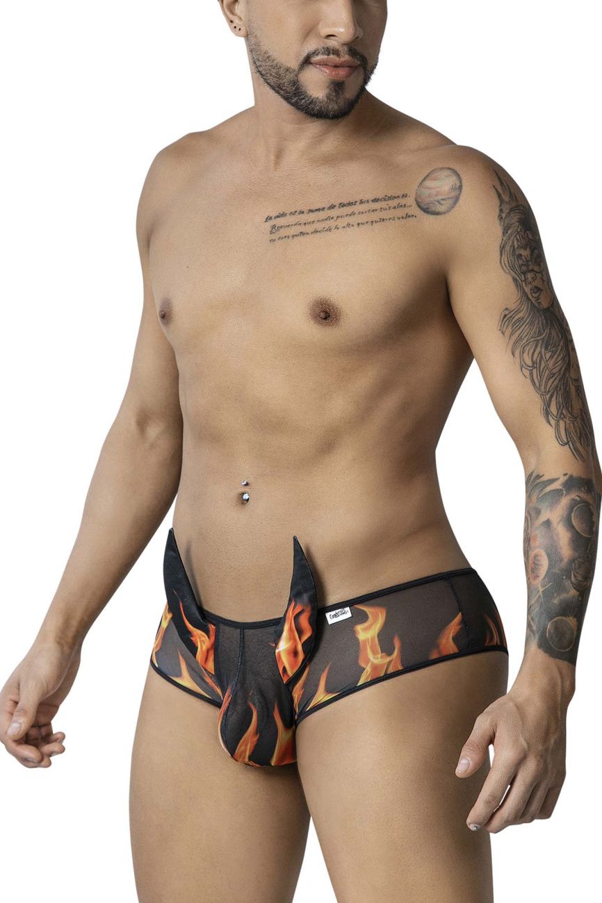 CandyMan 99917 Wicked Mens Devil Costume Trunks Black