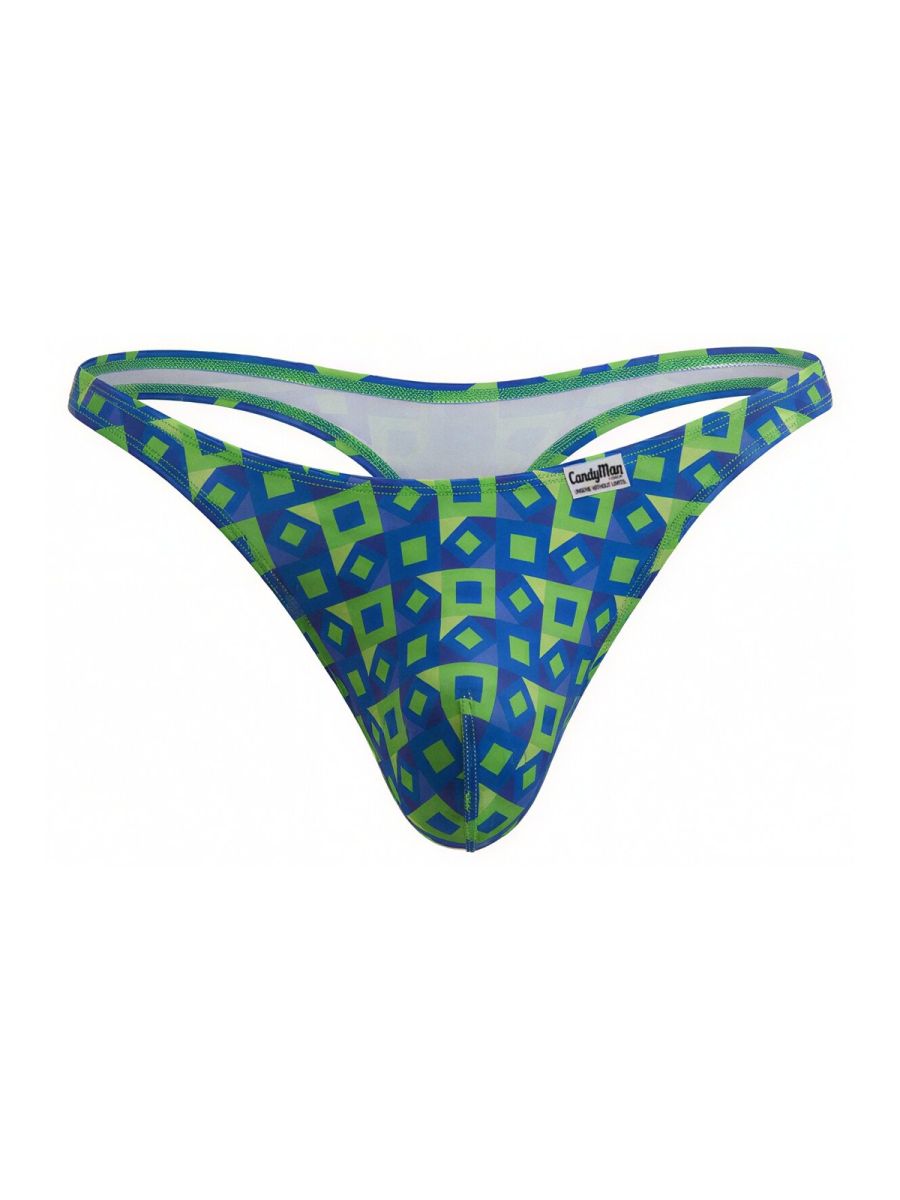 CandyMan 99924 Mens Colourful Modern Vibe Thongs Printed Navy