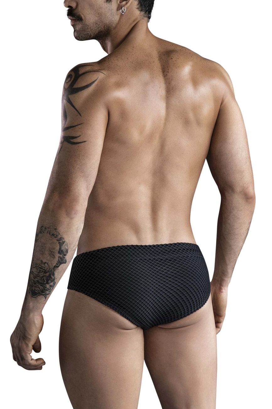 Clever 1743 Island Mens Swim Briefs Black