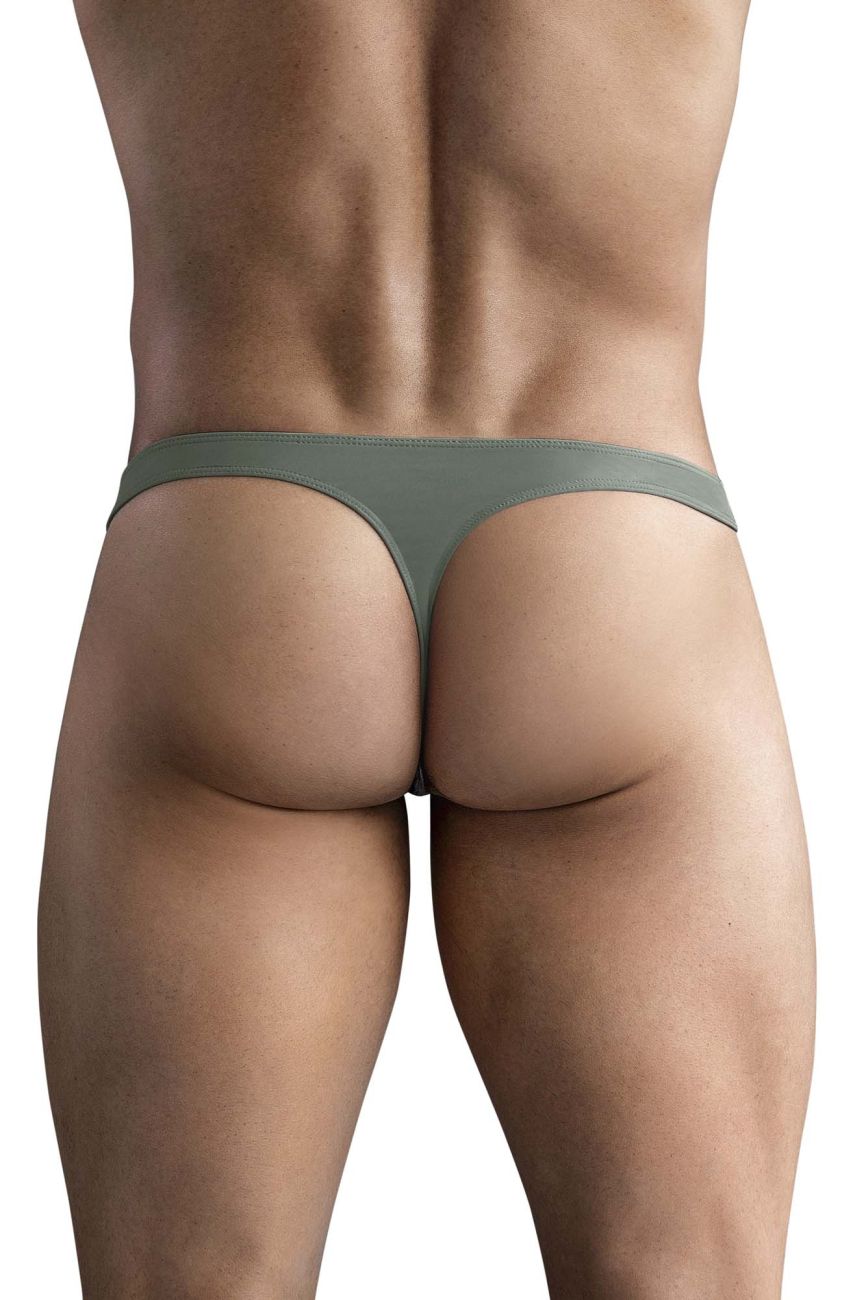 Clever 1745 Optimo Mens Sleek Soft Thong Green
