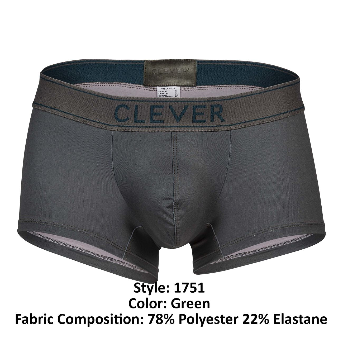 Clever 1751 Craftiness Trunks Green