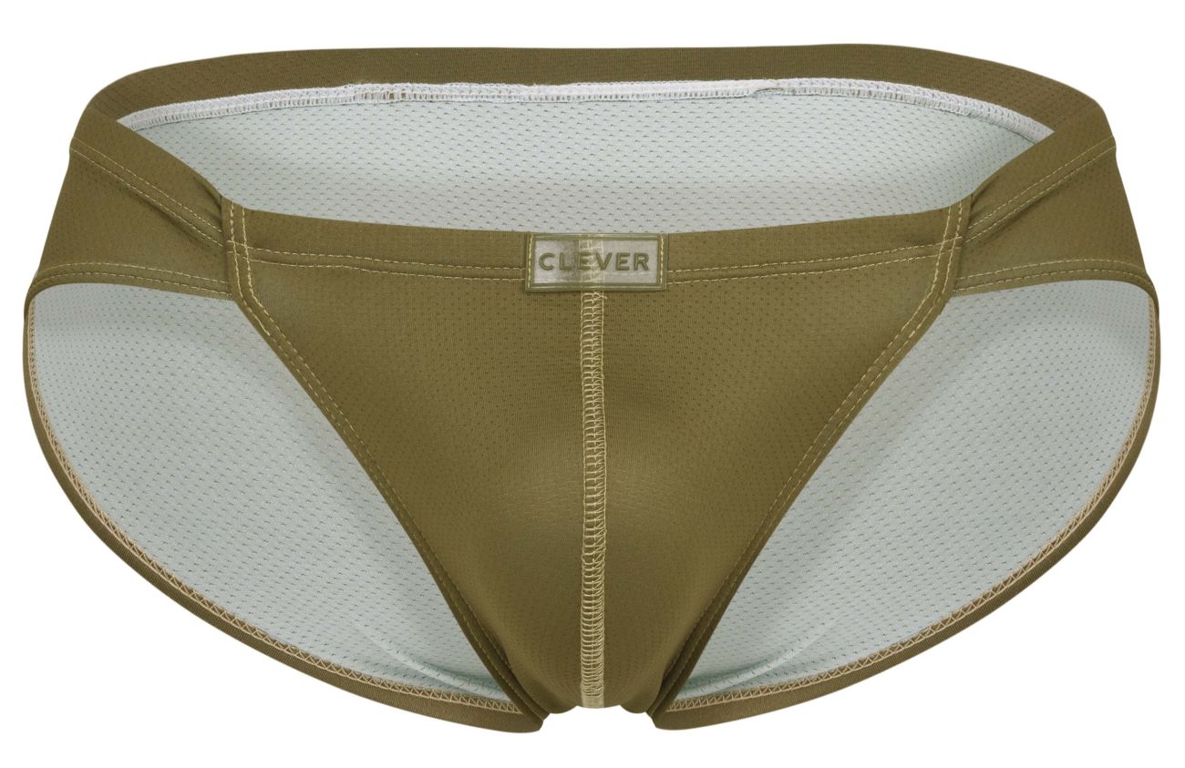 Clever 1775 Optimo Mens Sleek Contoured Pouch Briefs Green