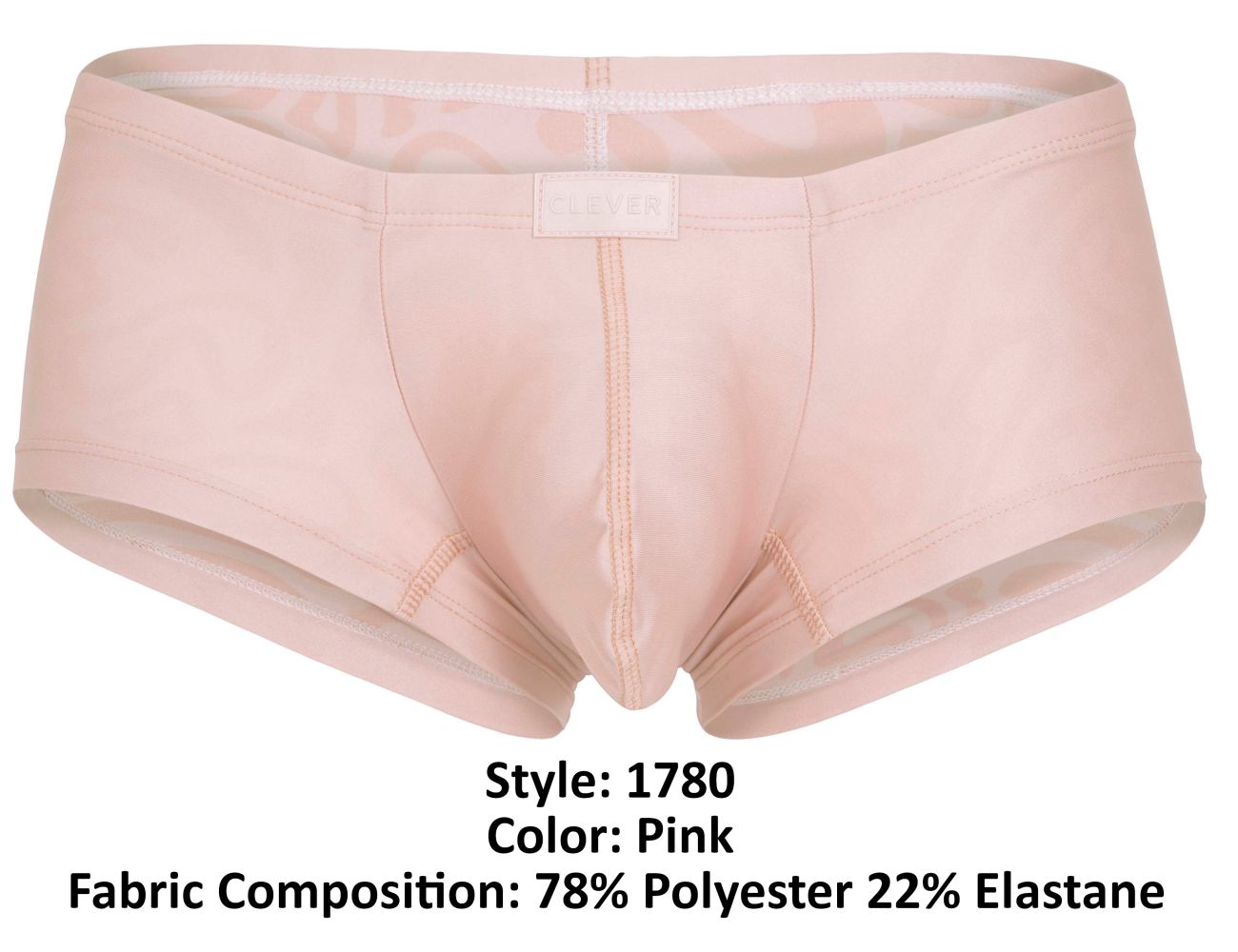 Clever 1780 Maya Male Microfiber Trunks Pink