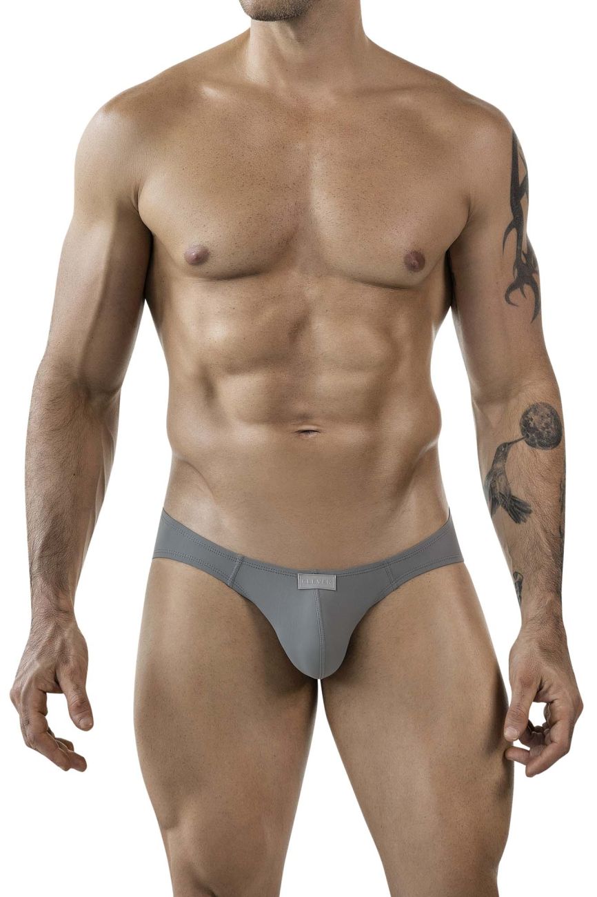 Clever 1843 Buenavista Mens Sleek Modern Bikini Briefs Gray