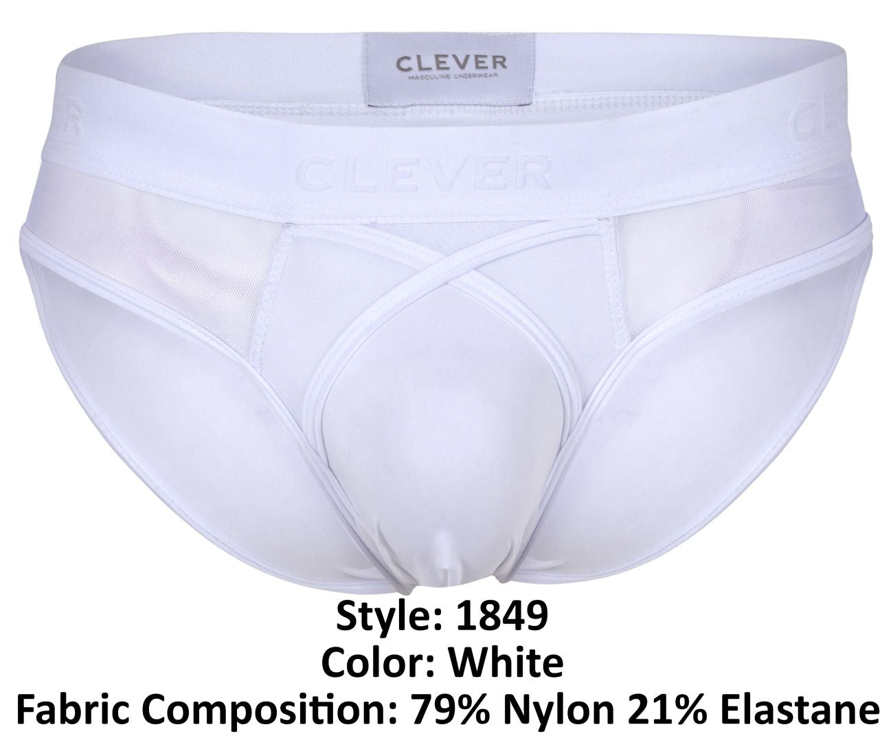 Clever 1849 Eros Mens Bold & Elegant Bikini White