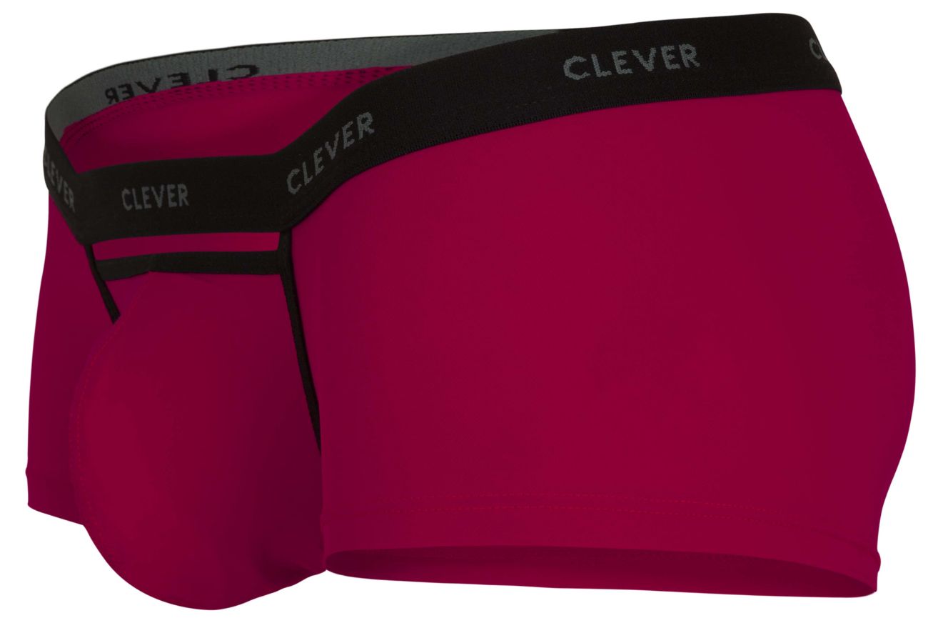 Clever 1866  Mens Tokio Cut Out Front Trunks Red
