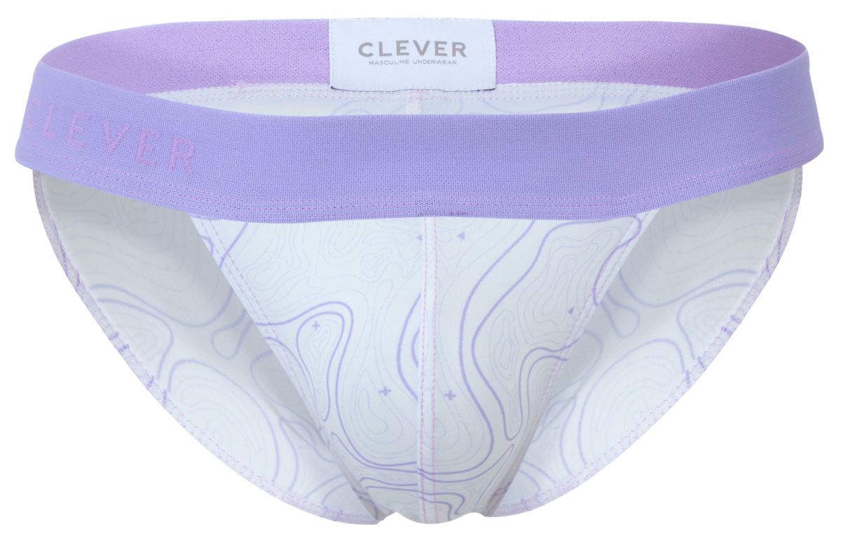 Clever 2057 Maze Mens Sporty Modern Bikini Brief Green