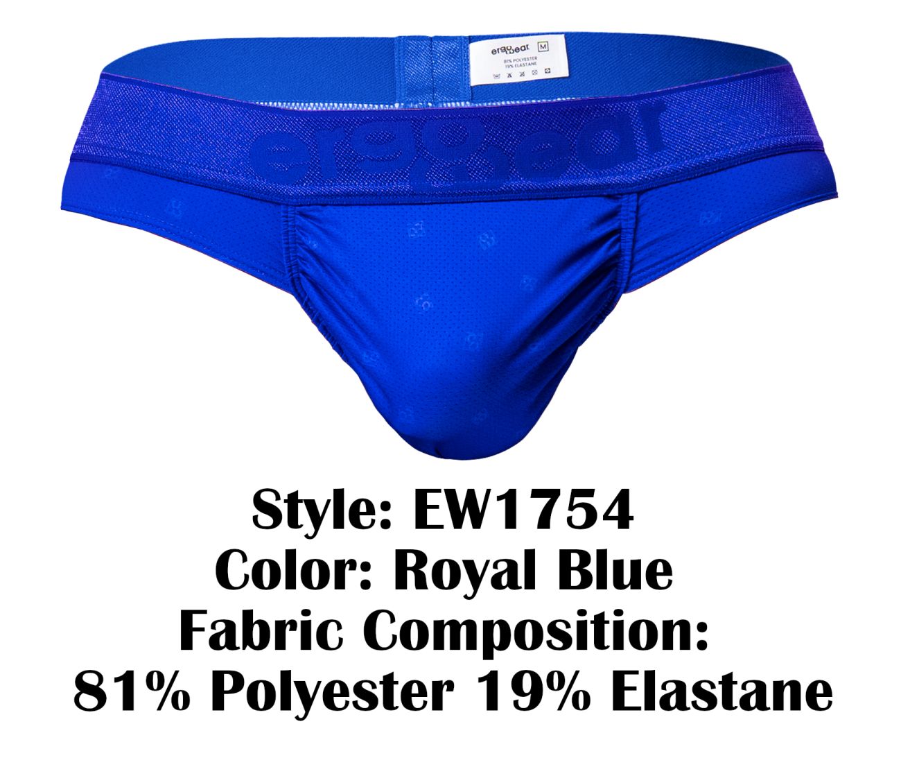 ErgoWear EW1754 FEEL SE Mens Sleek Thong Royal Blue
