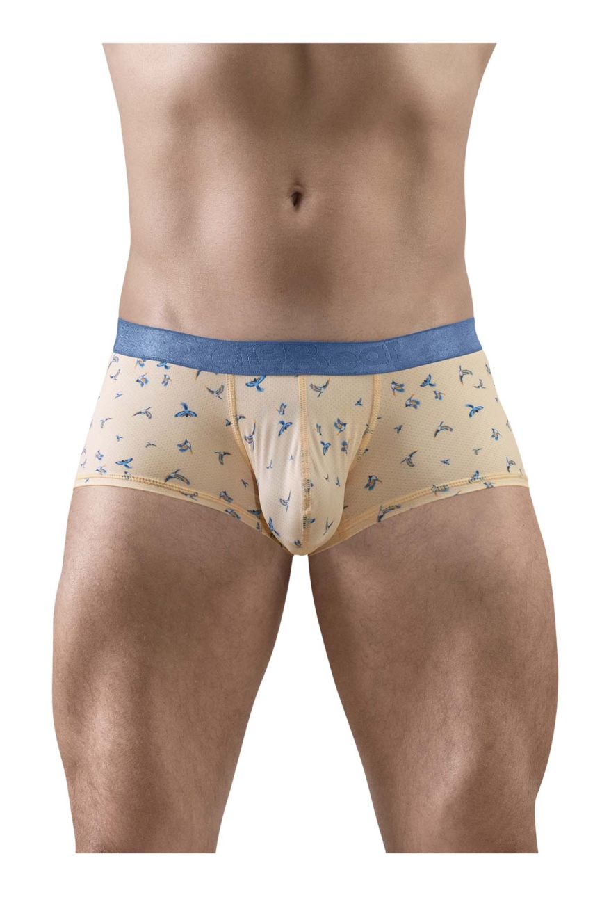 ErgoWear EW1774 SLK SE Male Comfortable Trunks Peach Birds