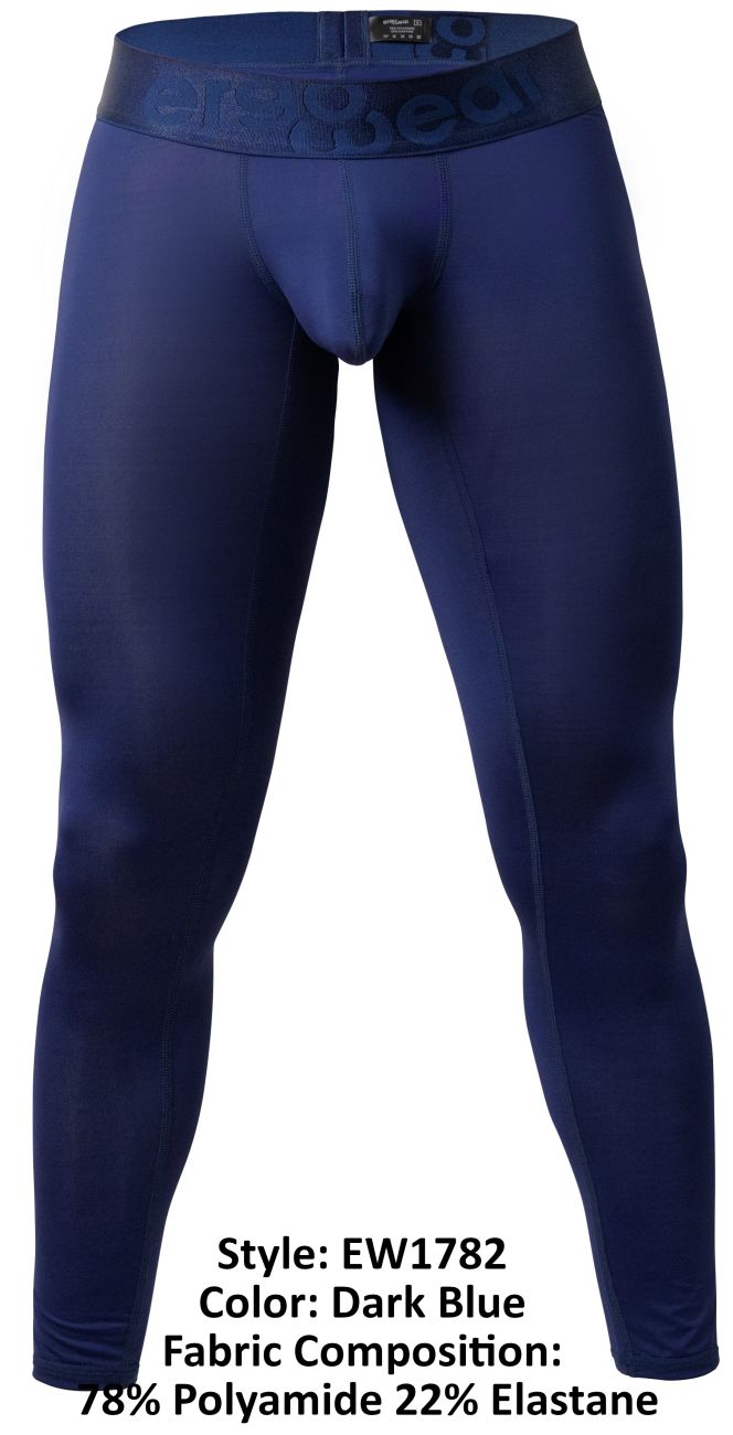 ErgoWear EW1782 MAX BOLD Male Athletic Leggings Dark Blue