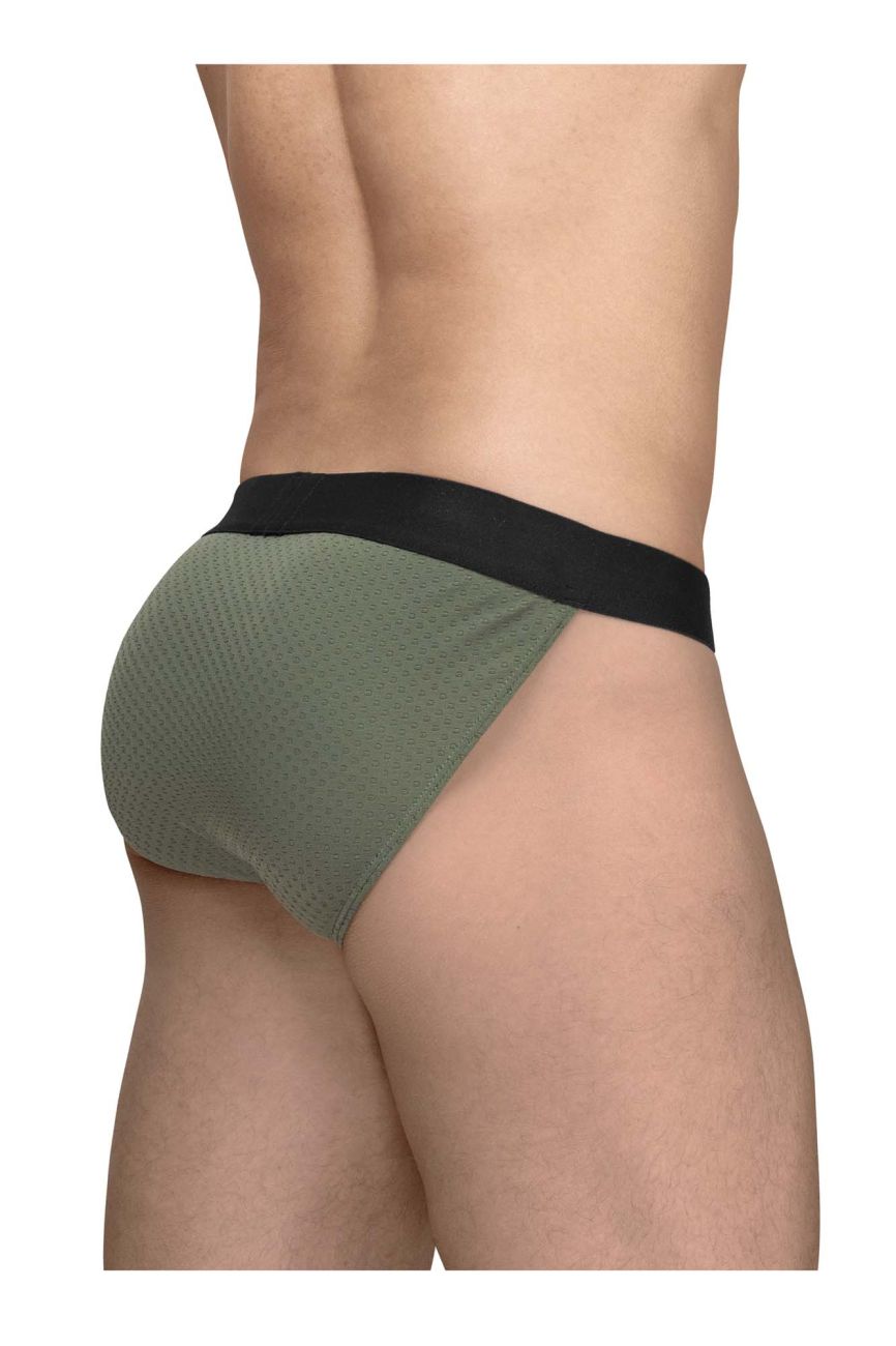 ErgoWear EW1786 MAX FLOW Mens Sleek Bikini Brief Dark Green