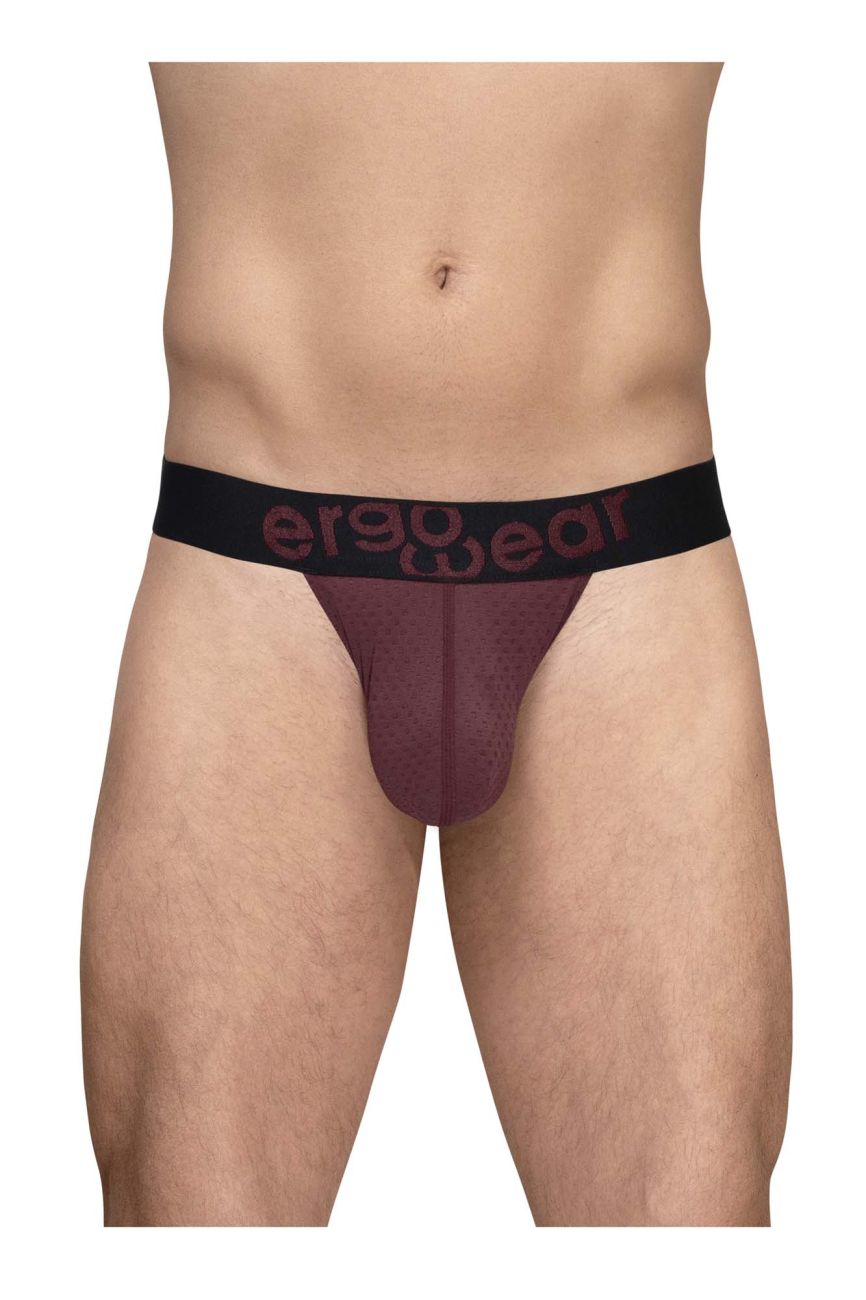 ErgoWear EW1793 MAX FLOW Mens Sleek G-String Burgundy