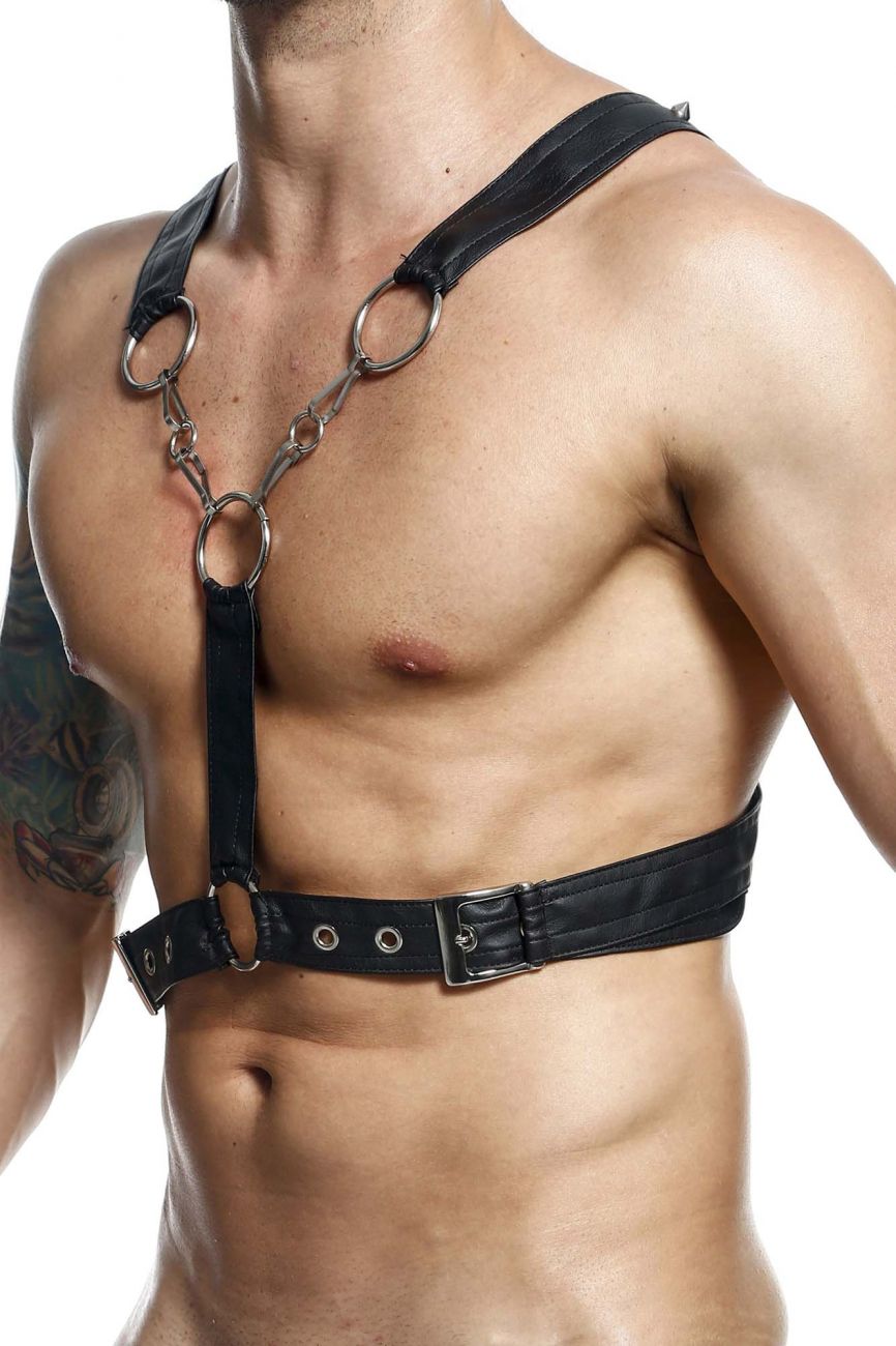 MaleBasics DMBL09 DNGEON Cross Chain Harness Mens Exteme Underwear Black