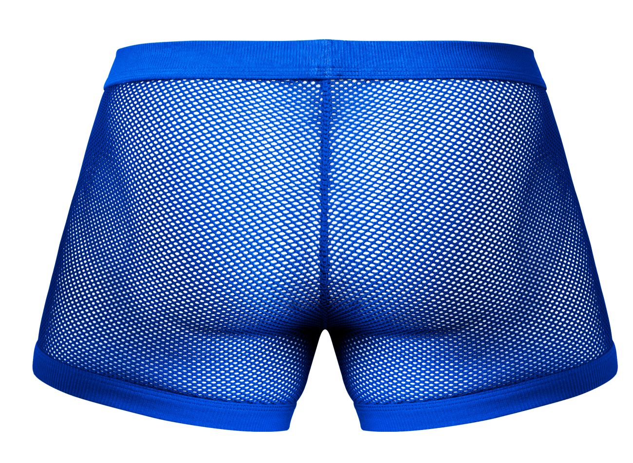 Male Power 152-11C Mens Sexy Fishnet 2 Pouch Short Royal