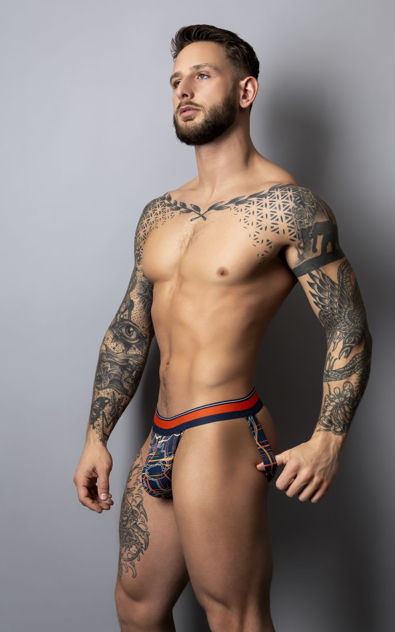 Male Power 349-299 Soo Cumfy Male Jock Navy-Orange