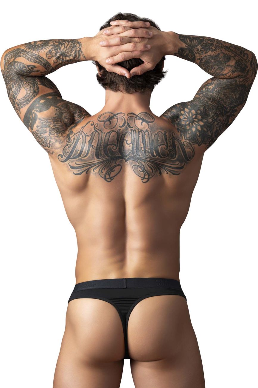 Male Power 417-304 Male Open Ended Thong Black