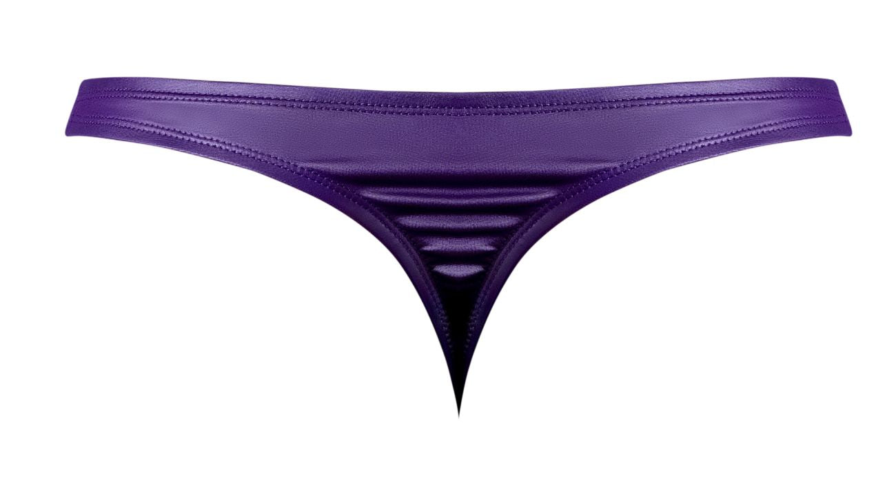 Male Power 447-302 Eggplant Crossover Mens Sexy Thong Plum