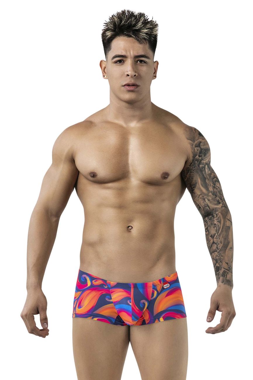 Pikante 1826 Kracent Mens Festive Hot Shorts Trunks Orange Multi