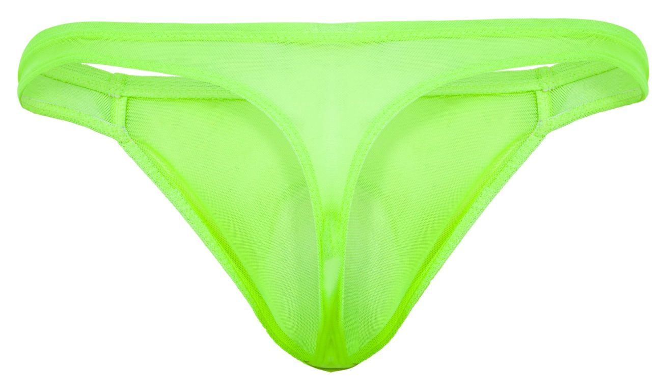Pikante 2115 Amusing Mens Barley There Thongs Neon Green