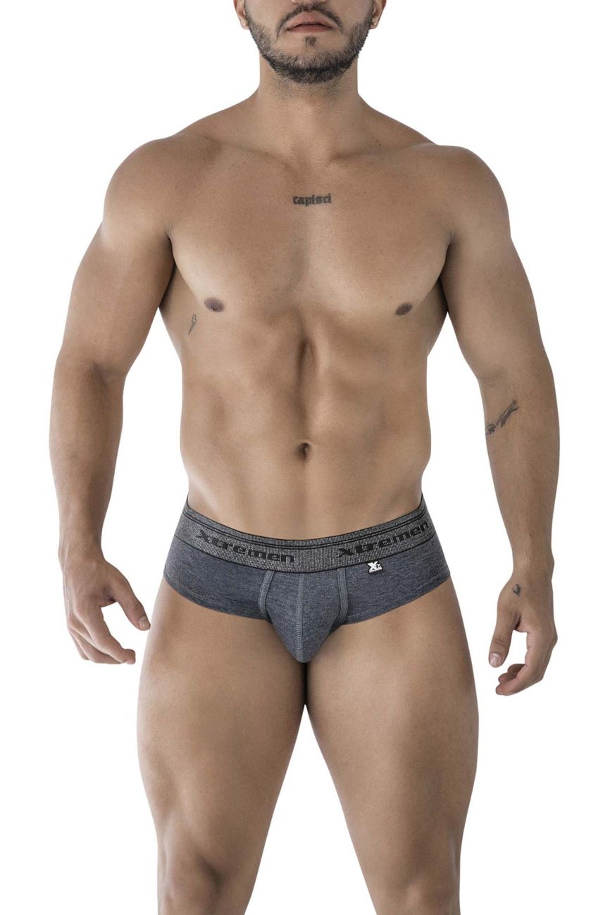 Xtremen 41315 Mens Cotton Blend Wide Side Briefs Cross