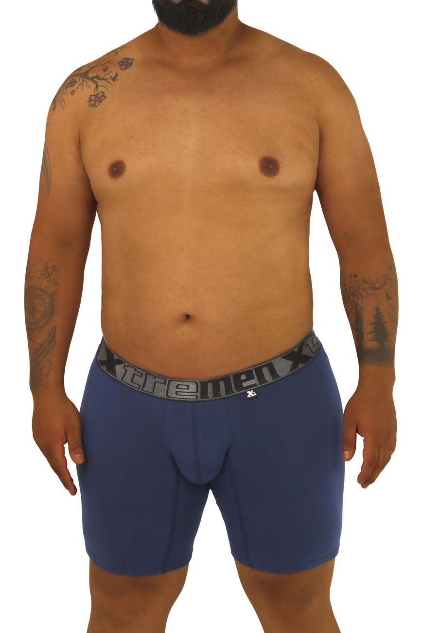 Xtremen 70001 Essential Boxer Dark Blue Plus Sizes