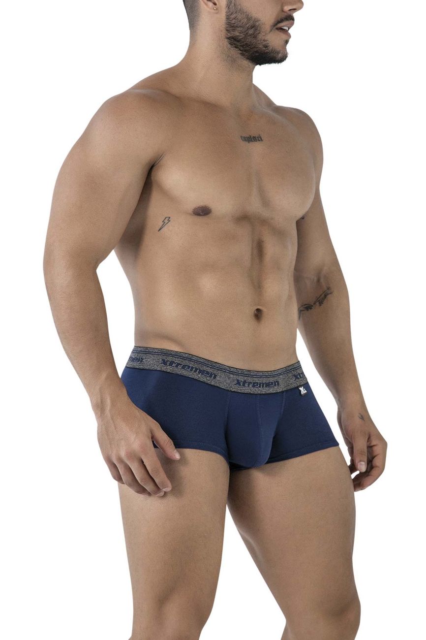 Xtremen 91205B Cotton Blend Trunks Navy