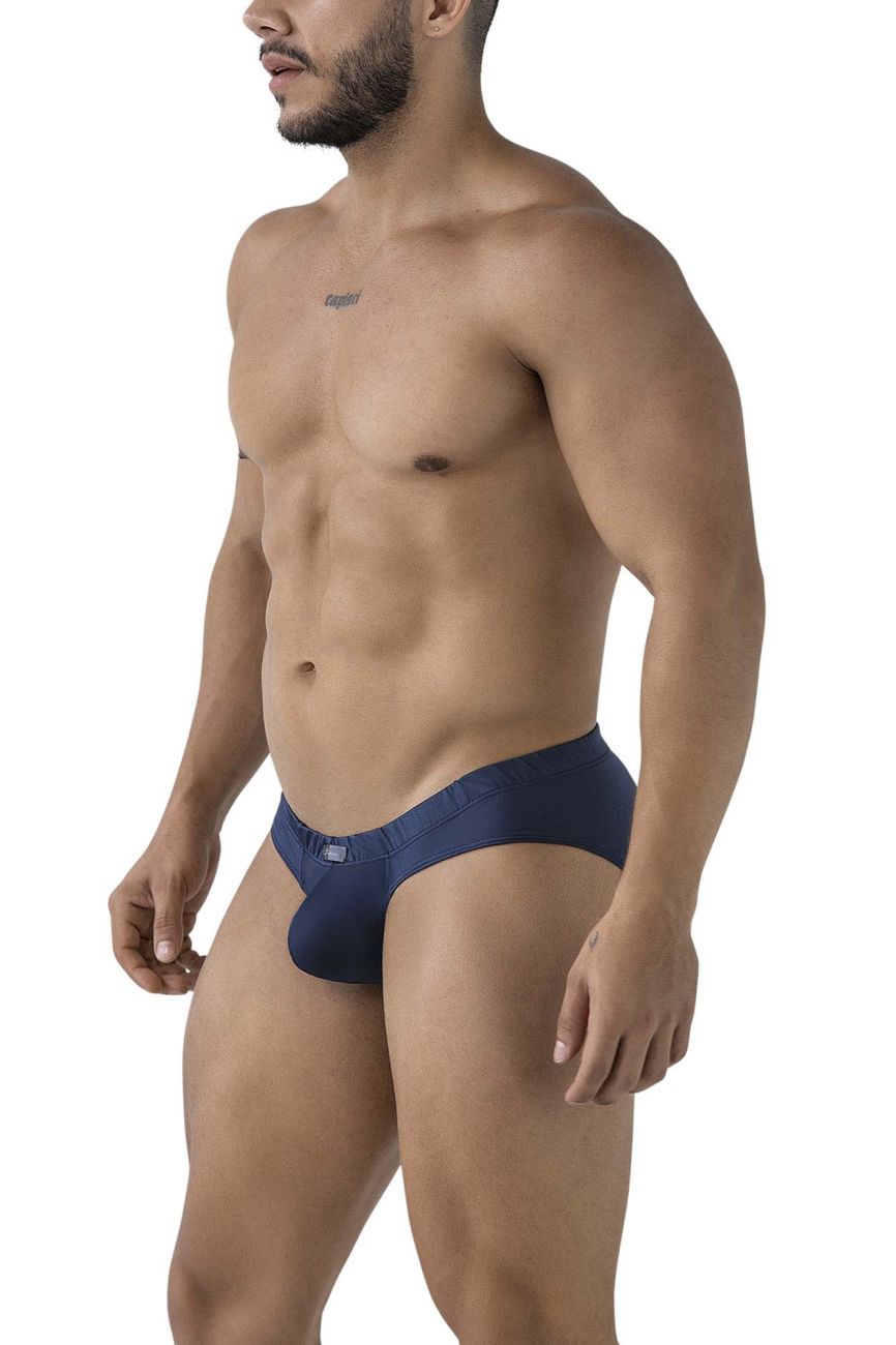 Xtremen 91207B Microfiber Mens Silky Briefs Navy