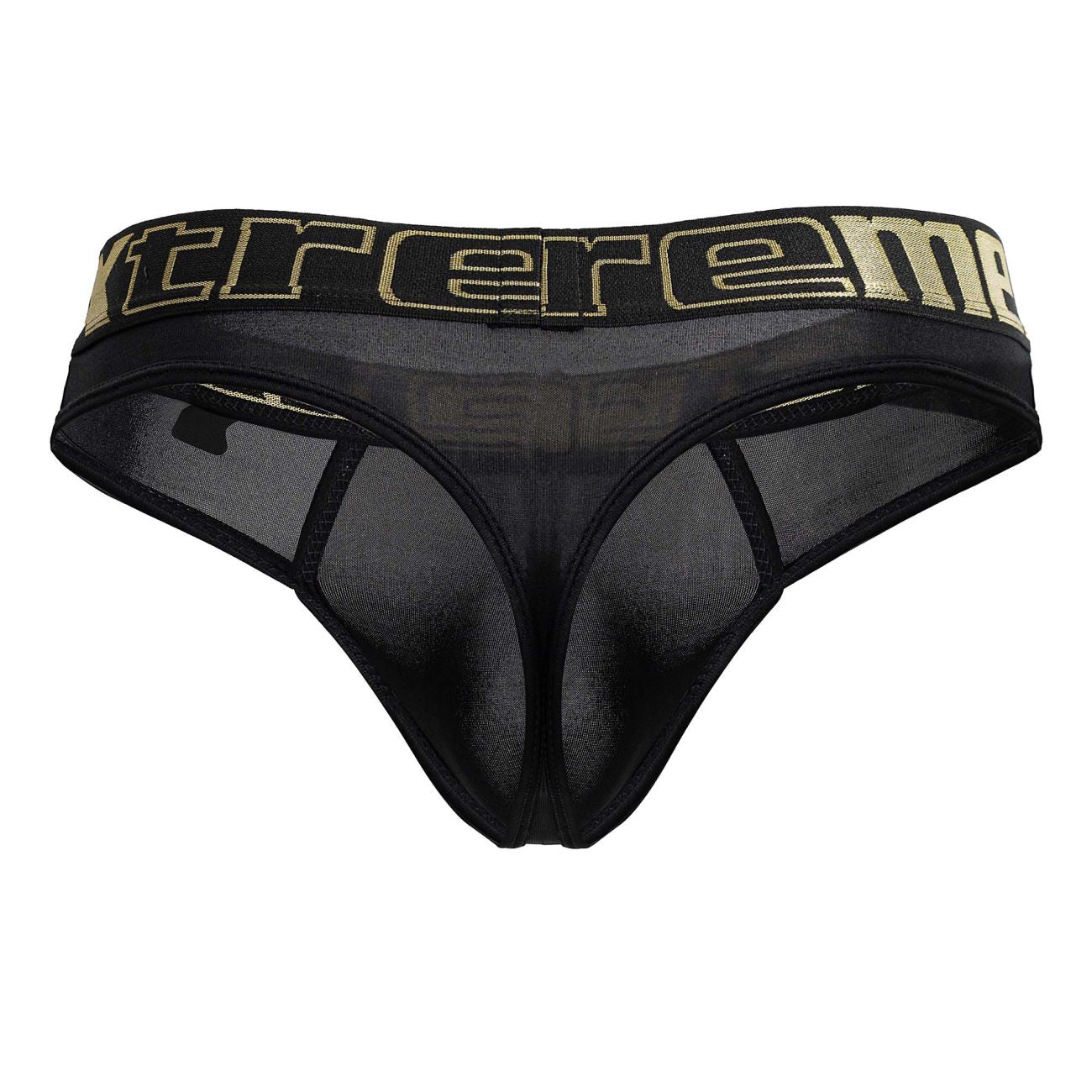 Xtremen 91208B Microfiber Mens Thongs Black