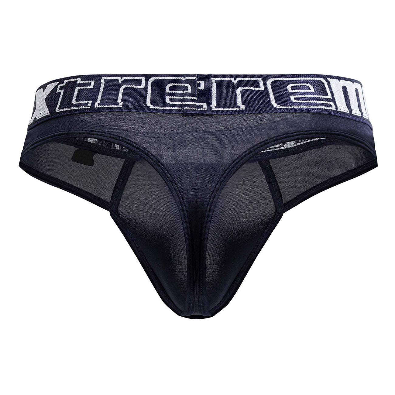 Xtremen 91208B Microfiber Mens Thongs Navy