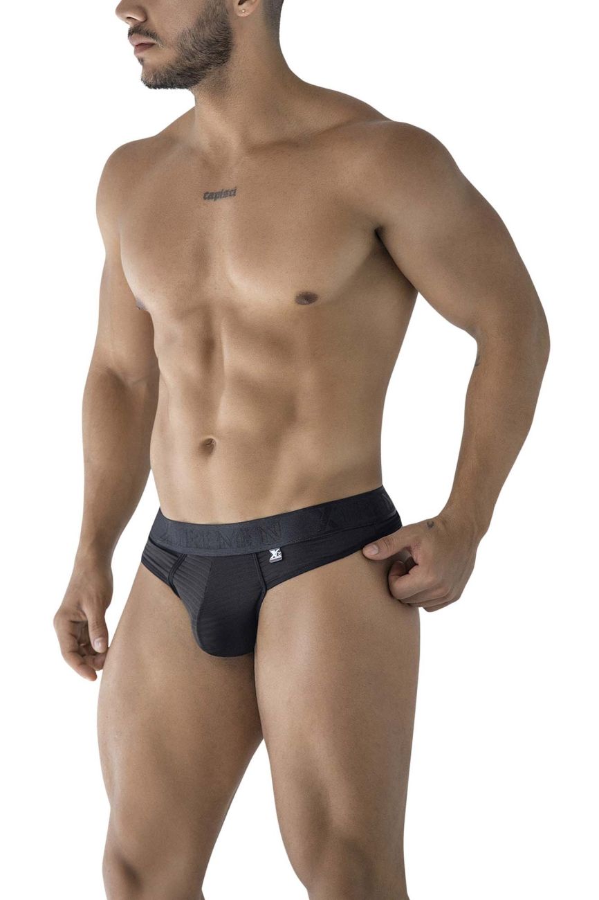 Xtremen 91211B Mens Soft Microfiber Thongs Black