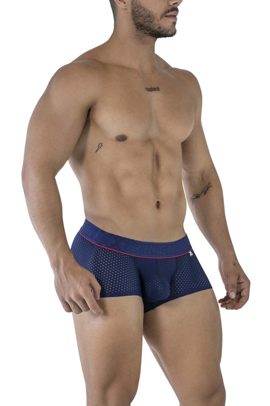 Xtremen 91212B Mens Breathable Microfiber Trunks Navy