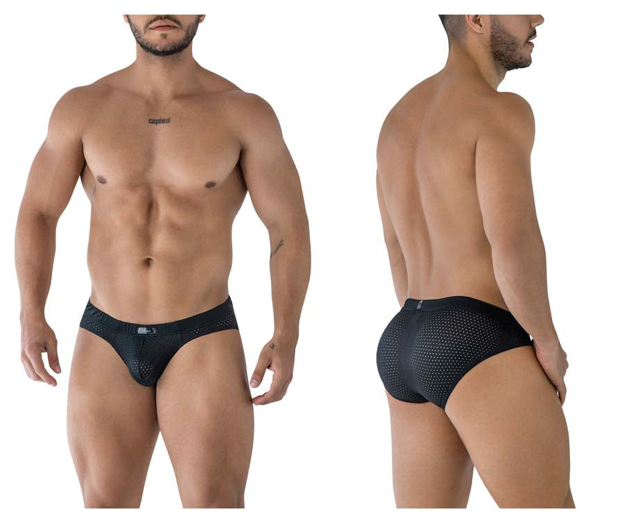 Xtremen 91213B MenSilky Microfiber Briefs Black