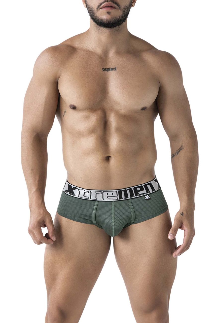 Xtremen 91221 Microfiber Mens Underwear Briefs Green