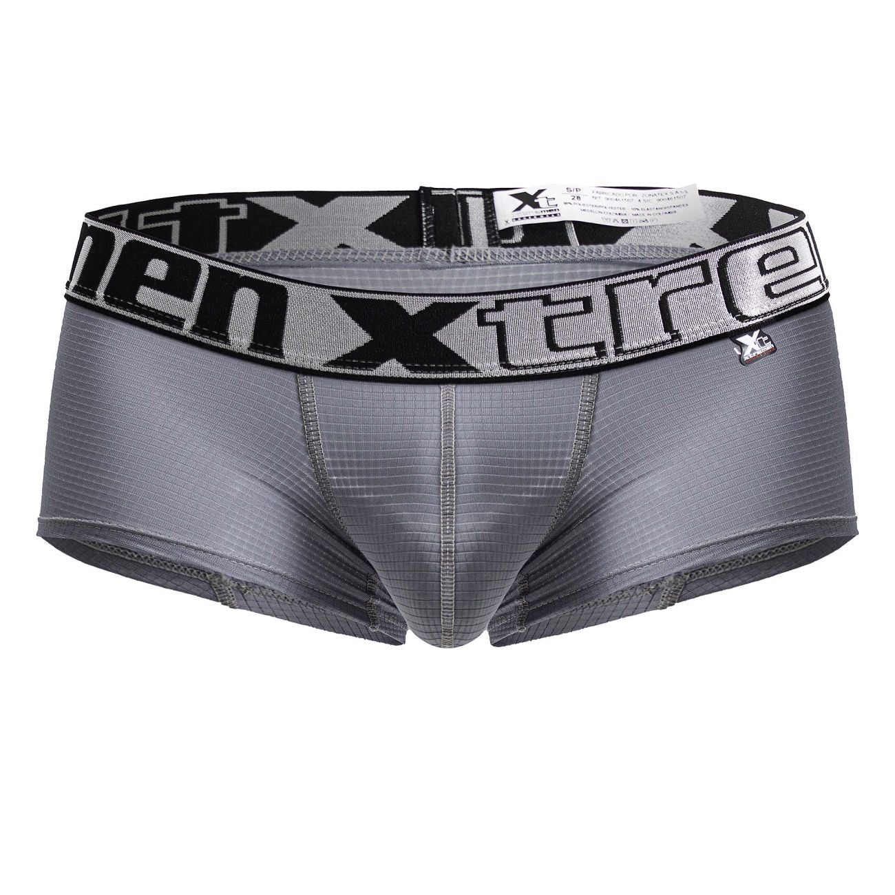 Xtremen 91222 Microfiber Mens Underwear Trunks Gray