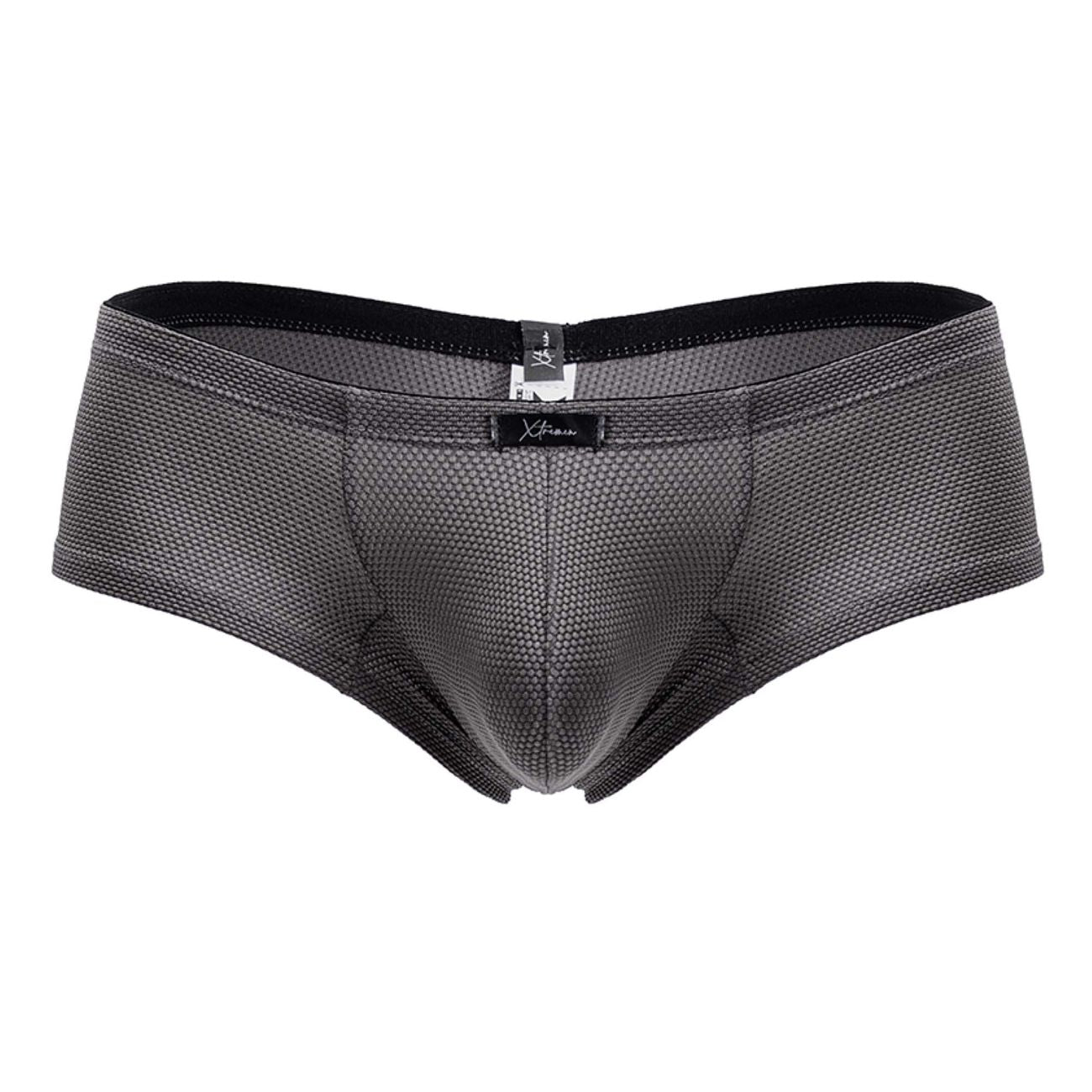 Xtremen 91225 Male Microfiber Modern & Sexy Trunks Gray