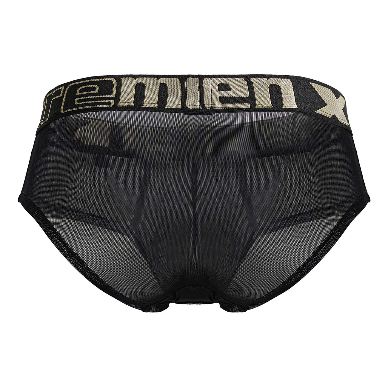 Xtremen 91236 Mens Sheer Microfiber Briefs Black