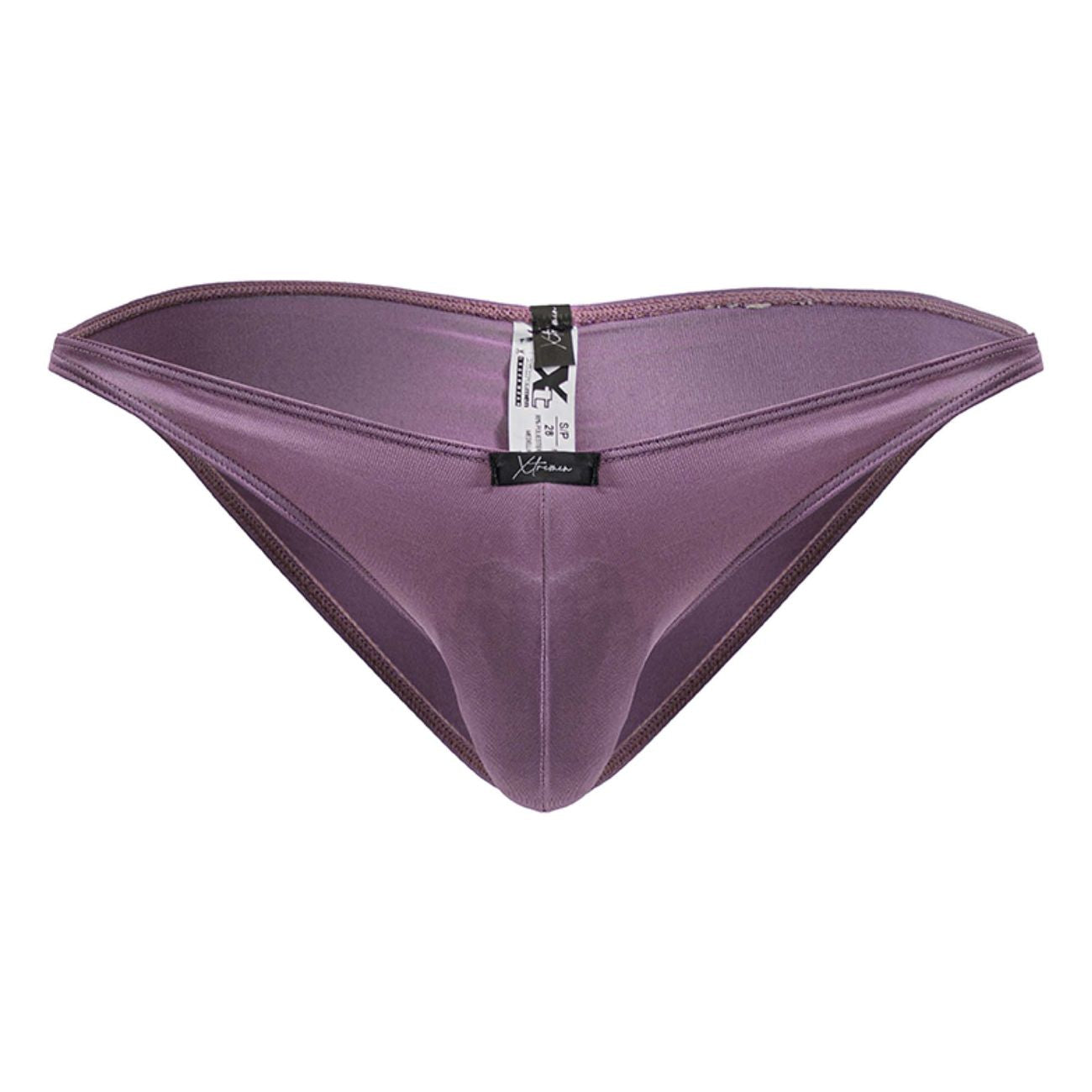 Xtremen 91239 Mens Ultra Comfortable Microfiber Bikini Blackberry