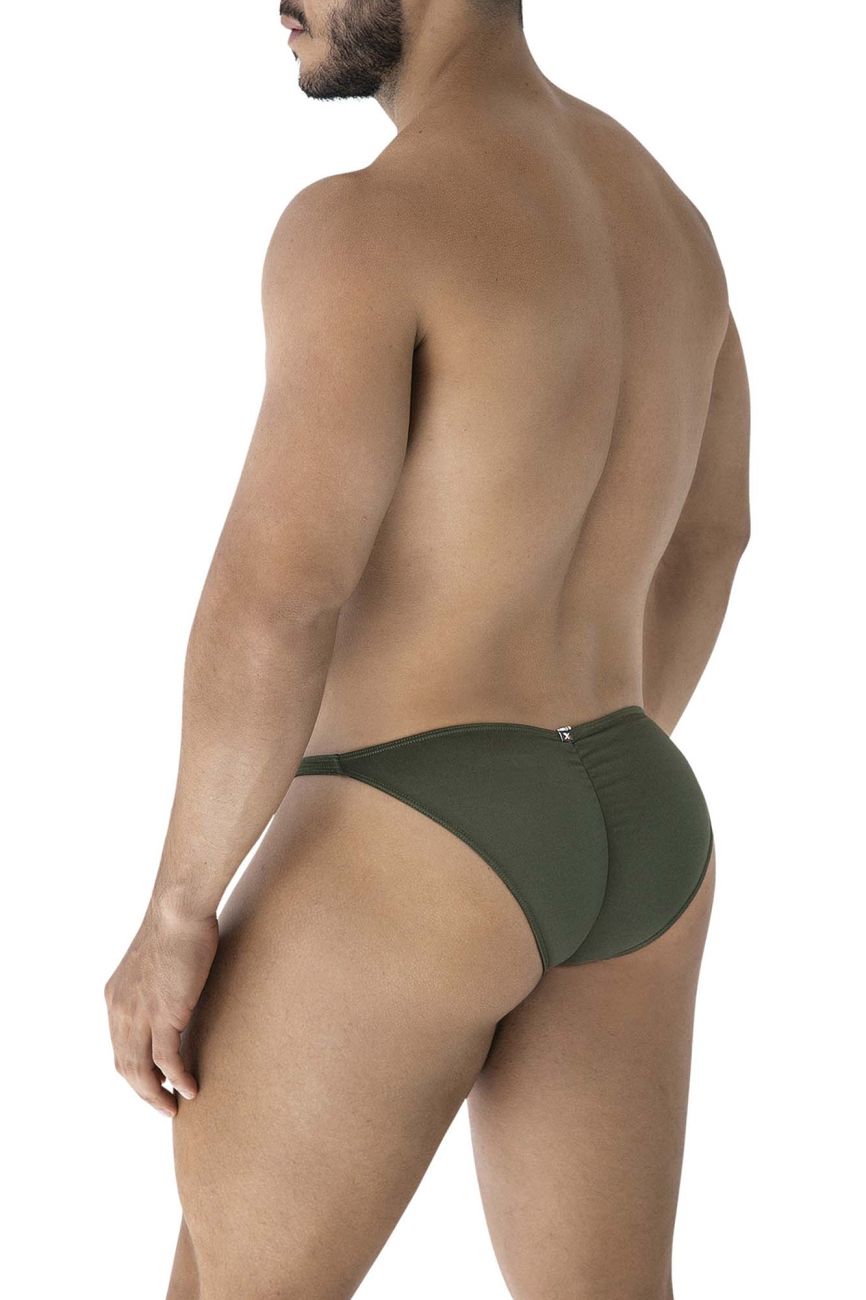 Xtremen 91239 Mens Ultra Comfortable Microfiber Bikini Green