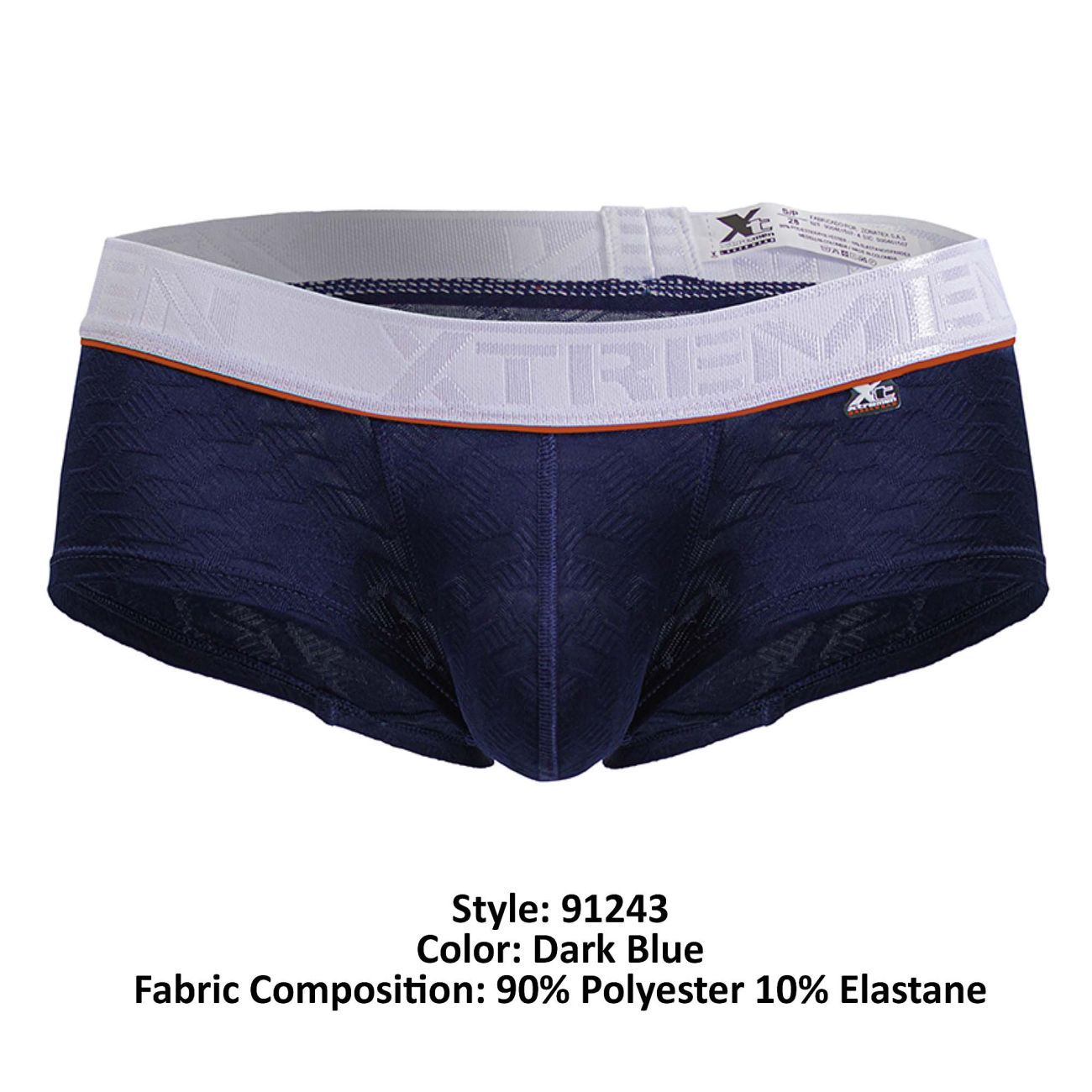 Xtremen 91243 Male Soft and Comfortable Microfiber Trunks Dark Blue