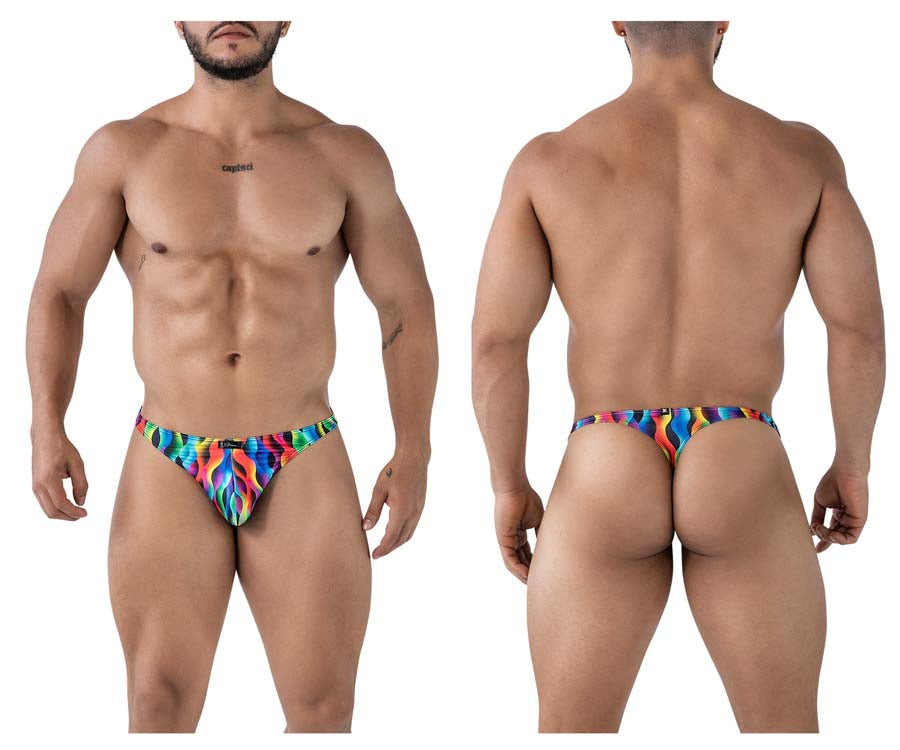 Xtremen 91247 Mens Printed Colourful Thongs Waves