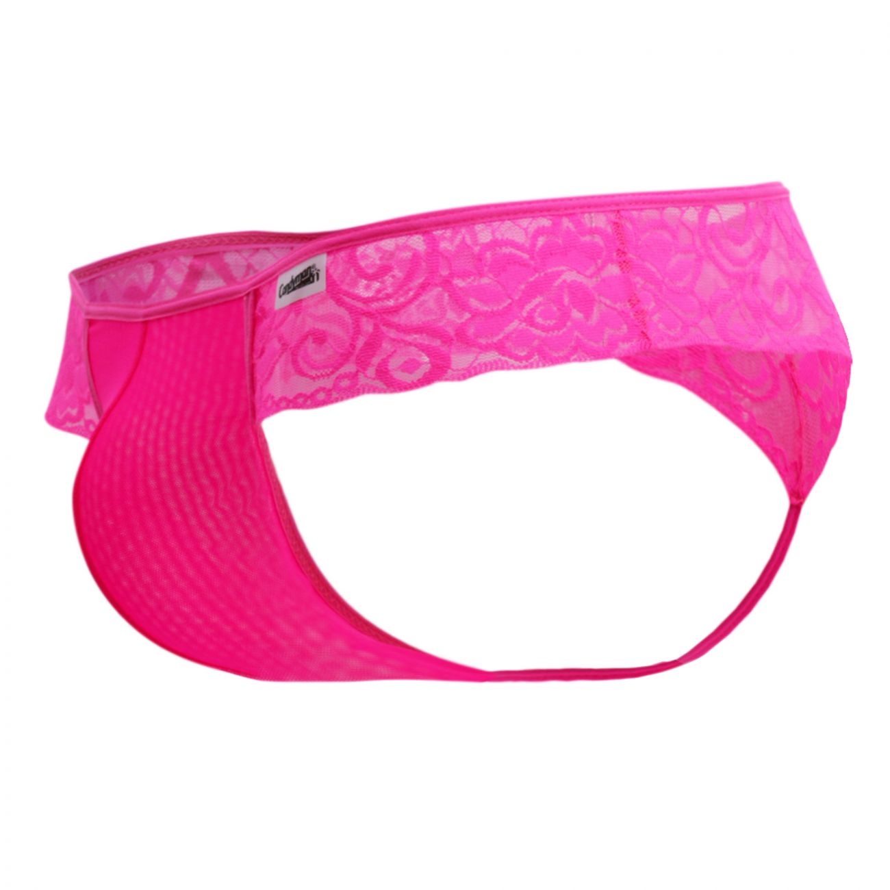 CandyMan 99392X Lace Thongs Hot Pink Plus Sizes